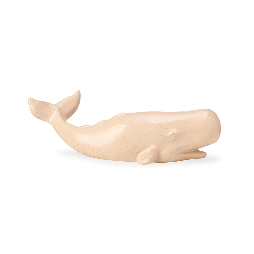 Escultura baleia em cerâmica