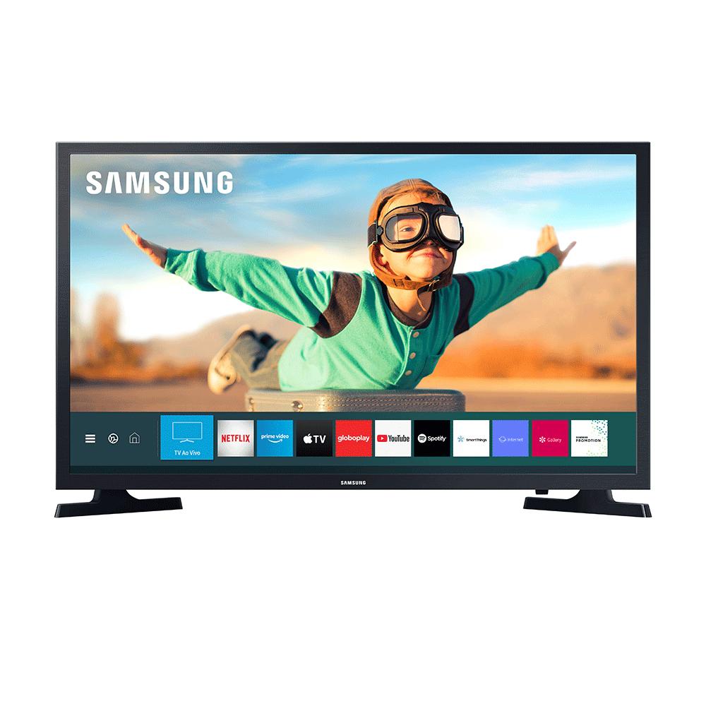 Smart TV HD 32" Samsung Tizen 32T4300 2 HDMI 1 USB Preta
