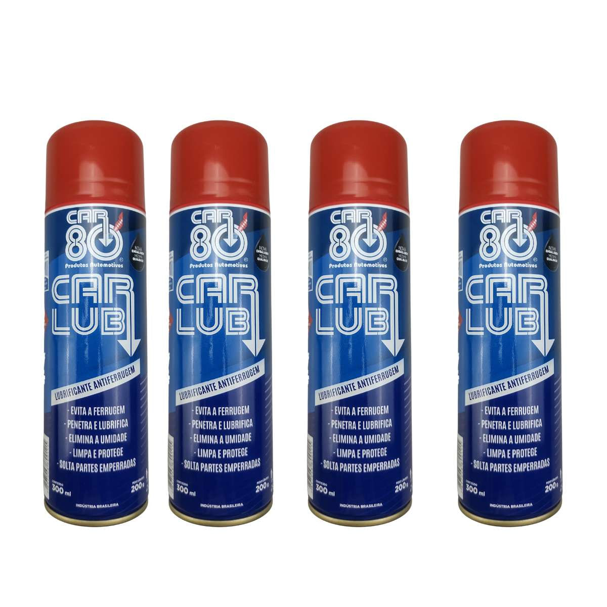 3 Óleo Antiferrugem Lubrificante Spray Desengripante Car 80
