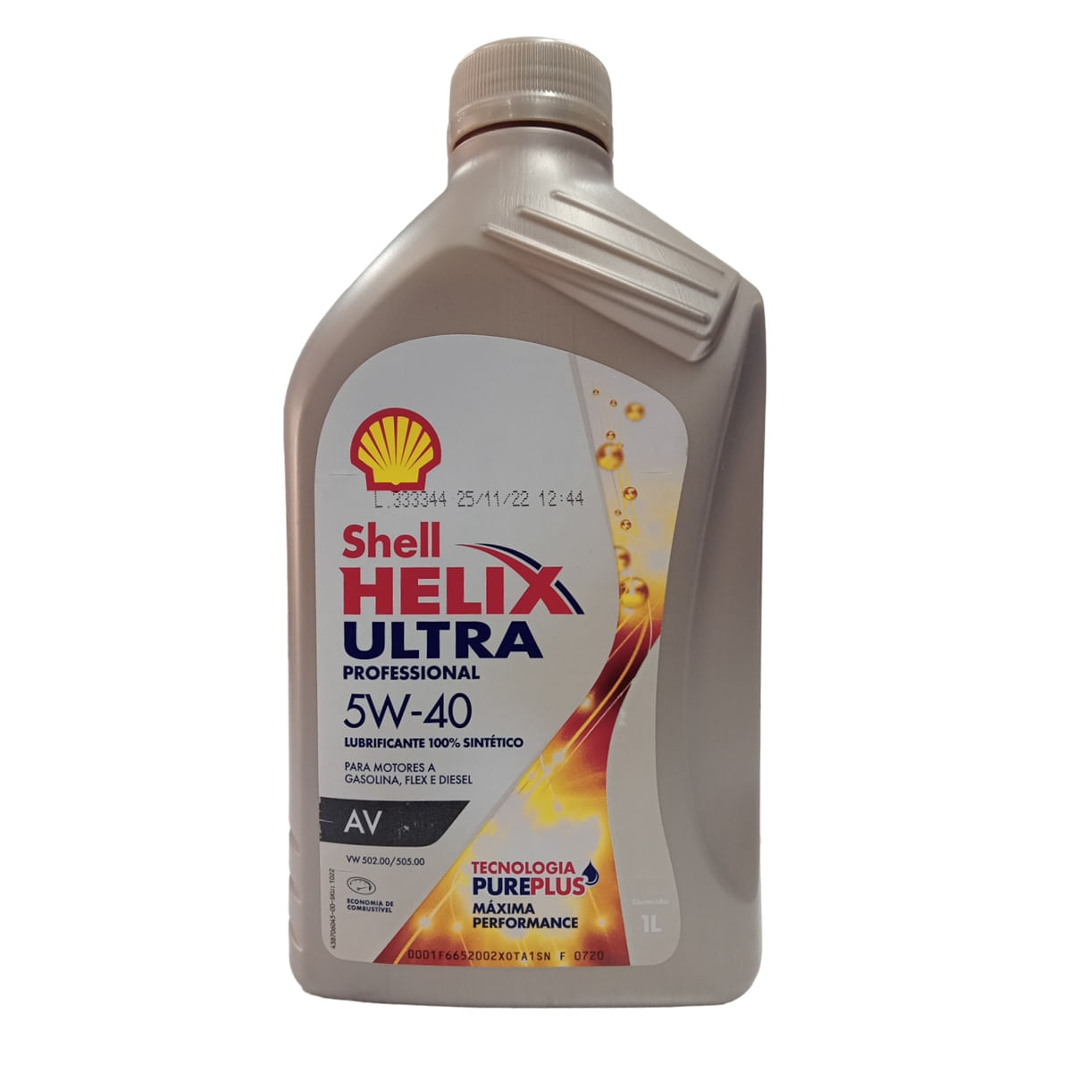 Óleo Lubrificante do Motor Shell Helix Ultra Professional AV 5W40 p/ Motores a Gasolina/Flex/Diesel 1L