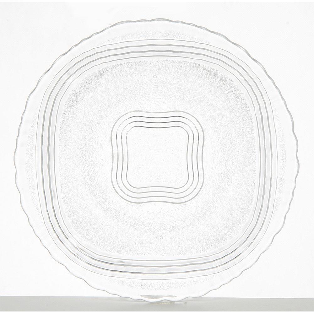 Prato de Vidro Sobremesa 18cm Crystal Wheaton
