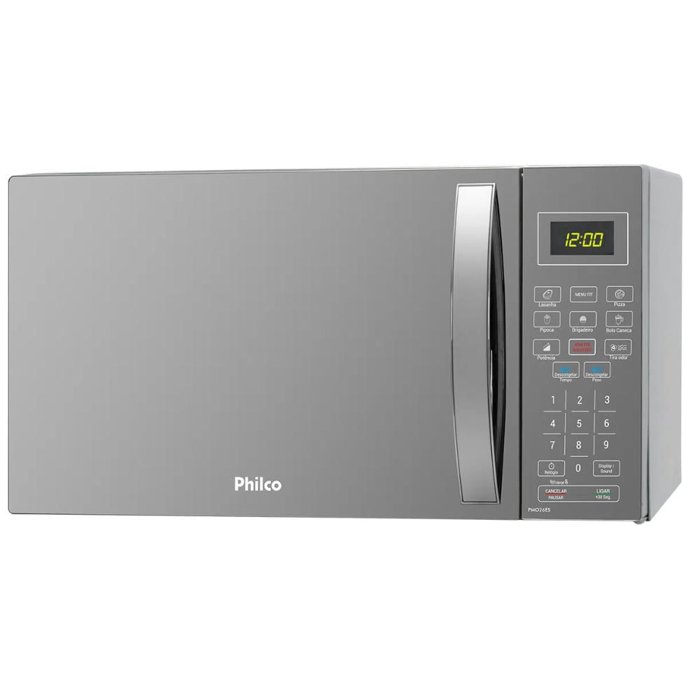 Micro-Ondas Philco PMO26ES 26 Litros Prata 110V