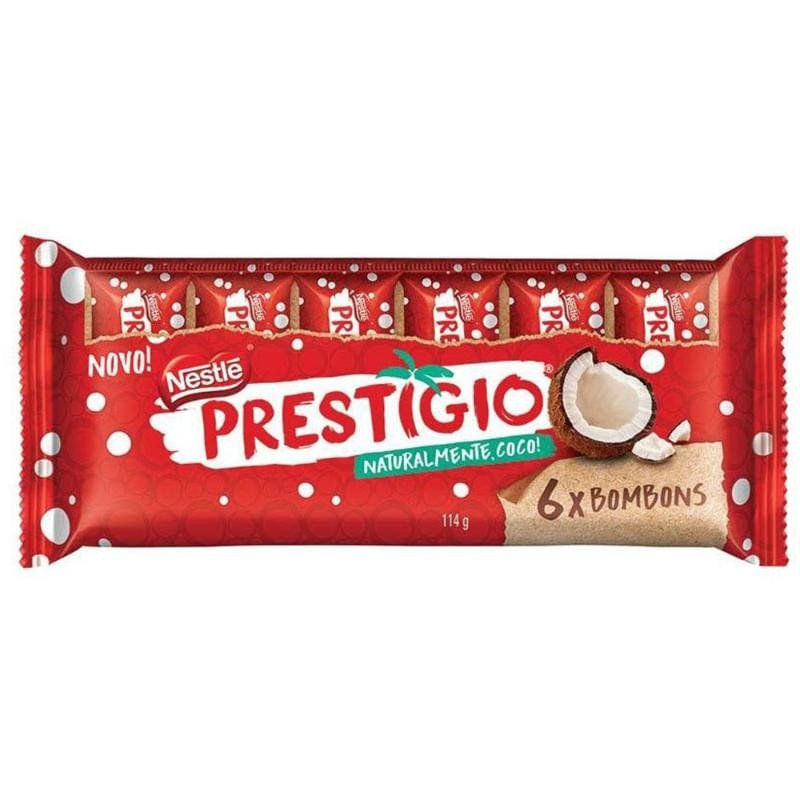 Nestlé Chocolate Prestigio Pack com 6 Unidades  (114 gramas)
