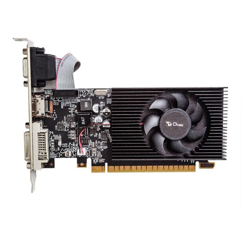 Placa de Vídeo Duex GeForce GT610 2GB, DDR3, 64 Bits, Low Profile, HDMI/DVI/VGA - GT610LP-2GD3