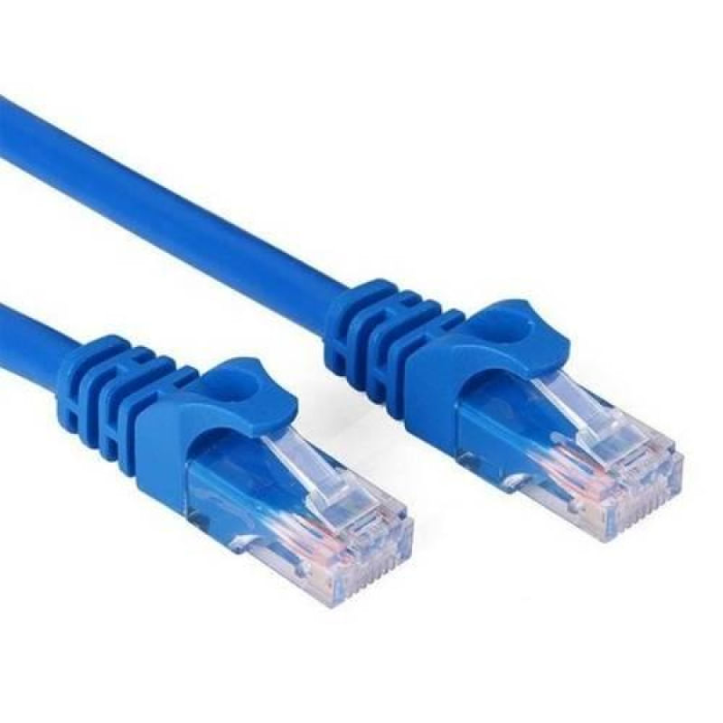 Cabo de Rede Ethernet Lan Rj45 Cat 5e Utp Azul - 3 Metros
