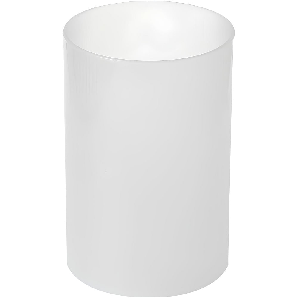 Vaso de Vidro Tubo Branco Decoração e Elegância - 30x14cm