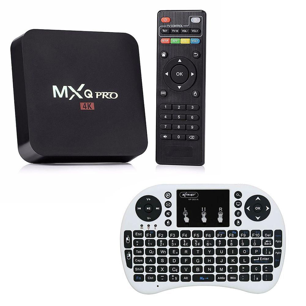 Kit 1Conversor Tv Mx Pro +1 Mini Teclado Wireless Pad Cinza