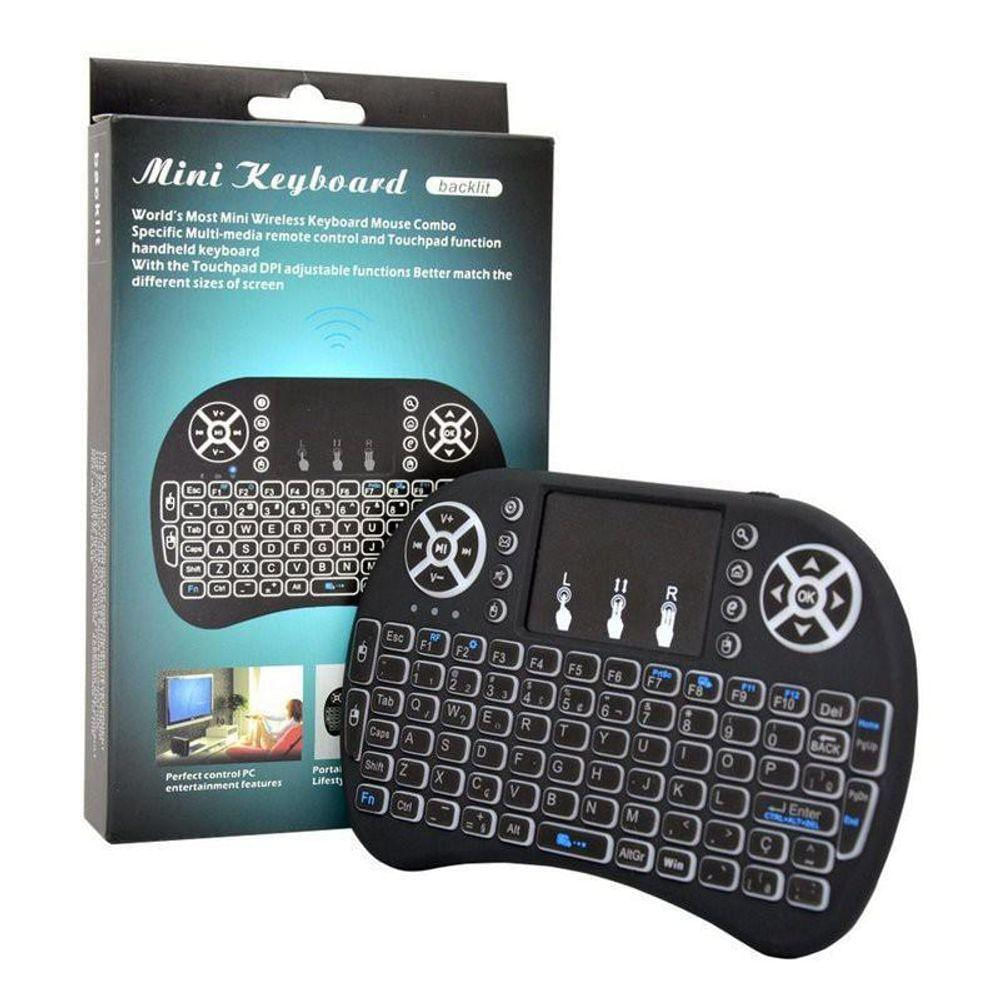 Mini Keyboard Teclado Wifi Controle Com Touch Pad