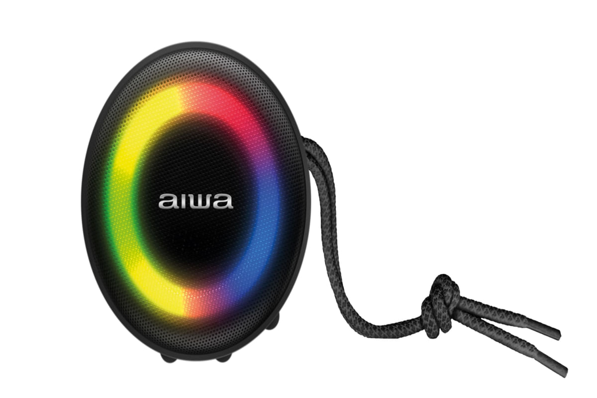 Caixa de Som Speaker AIWA SP-02 10W BT 16H IP65 RGB USB TWS Bivolt