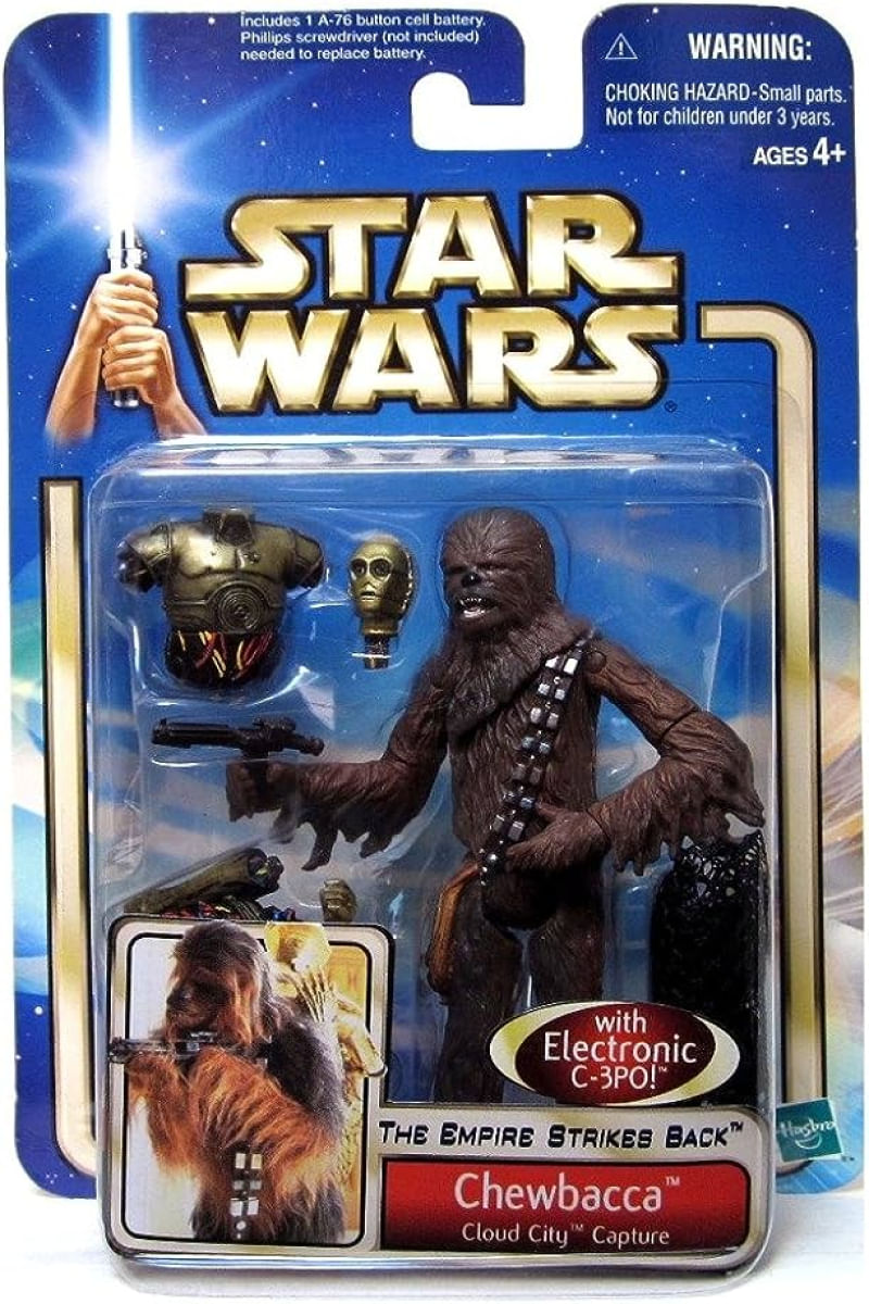 Hasbro Star Wars The Empire Strikes Back Chewbacca with Eletronic C-3PO