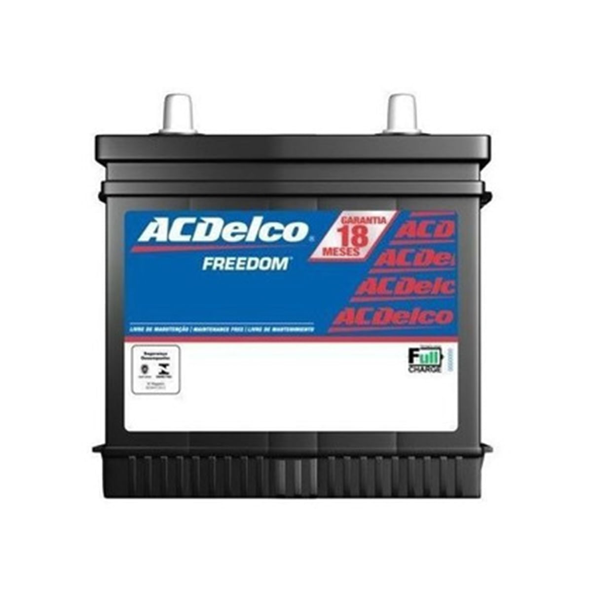 Bateria AcDelco 38 Amperes Lado Positivo Direito 18 Meses de Garantia