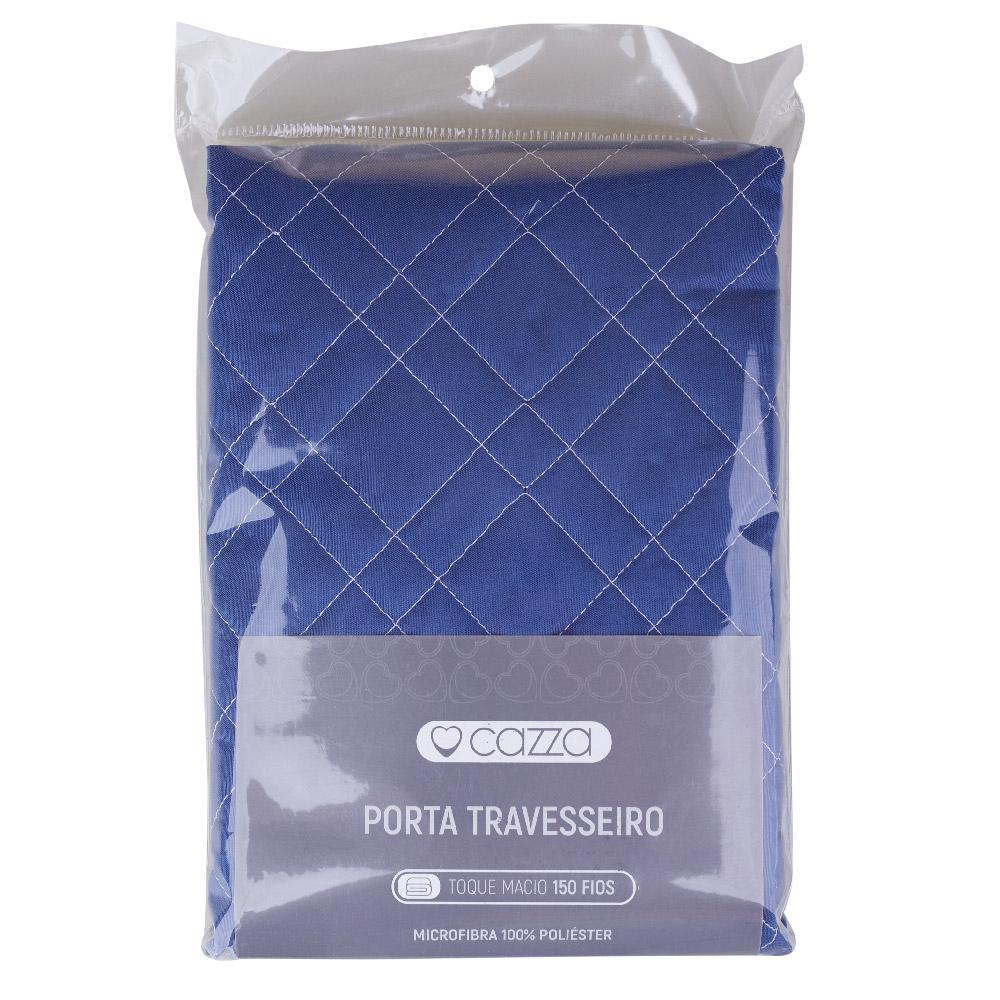 Porta Travesseiro Microfibra 50x70cm Cazza Azul