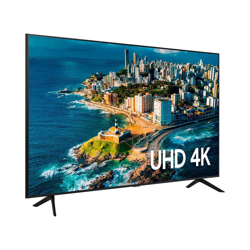 Smart TV 65" Samsung UHD 4K 65CU7700 2023, Processador Crystal 4K, Gaming Hub, Visual Livre de Cabos