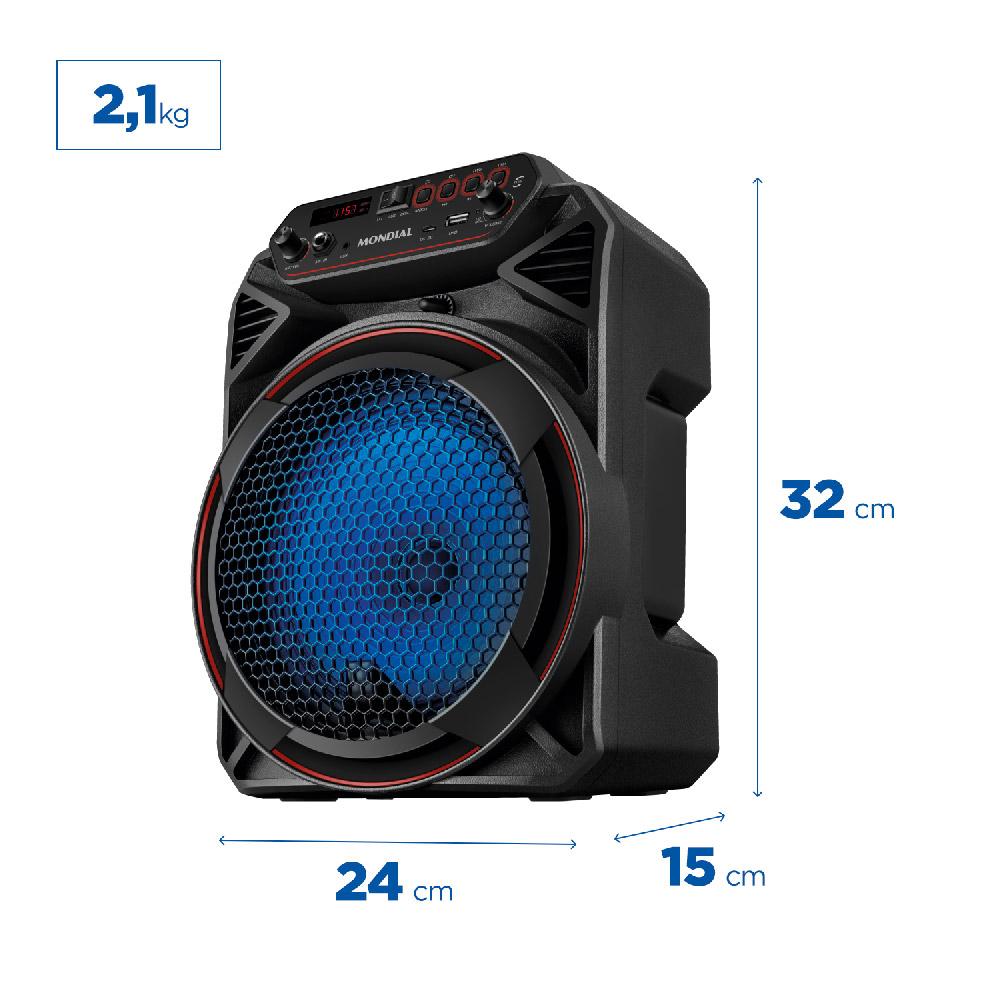 Caixa de Som Acústica Bluetooth 150W Mondial CM150