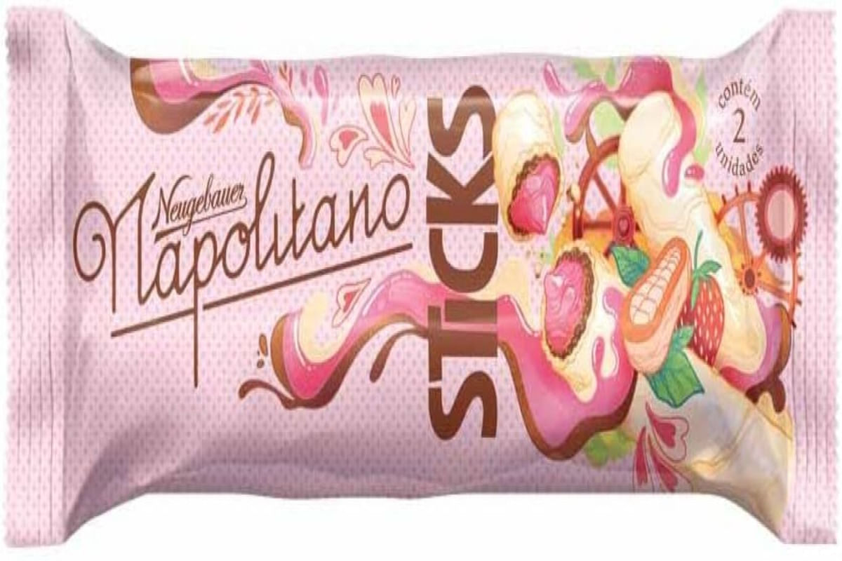 Chocolate Bibs Sticks Napolitano 32 gramas
