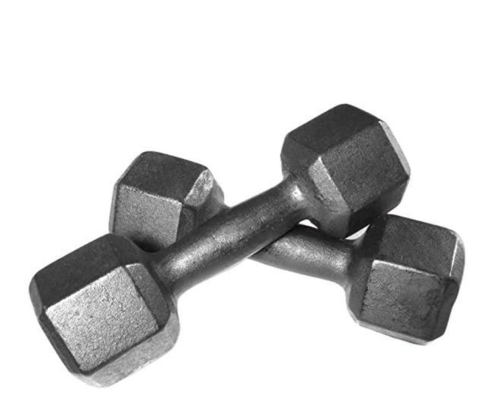 Halter Par 8 Kgs Pesos Musculação Anilhas Dumbell Fitness