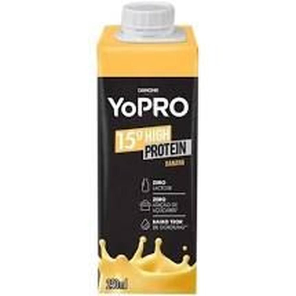 Kit 8 Yopro15G Proteína Bebida Láctea Banana 250Ml-Danone