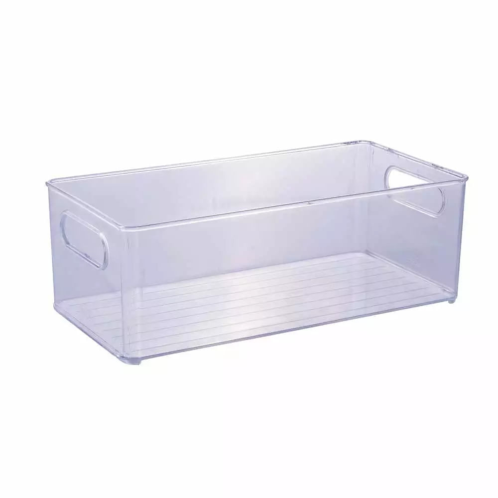 Caixa Organizadora Plasútil de Plástico Transparente Multiuso 30x15x10,4cm UNICA