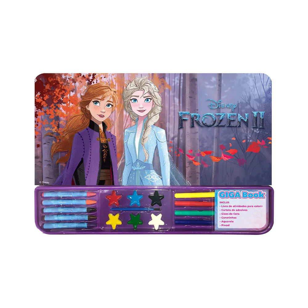Livro Infantil Colorir Dcl Disney Giga Books Frozen 2 UNICA