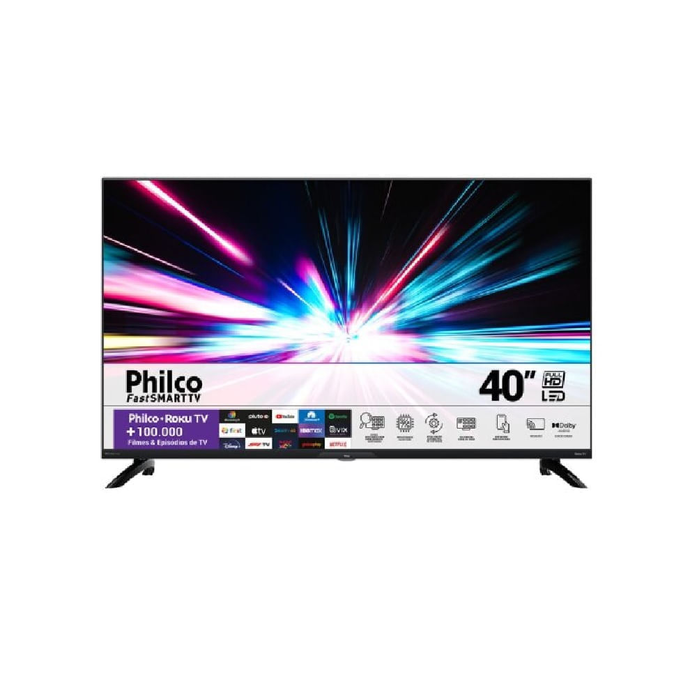 Smart TV Philco 40" Led Dolby Audio PTV40G7ER2CPBLF - Bivolt Bivolt
