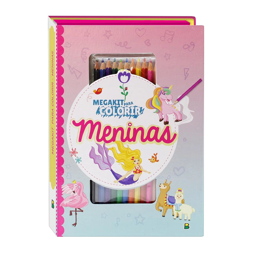 Livro Infantil Todolivro Megakit para Colorir Meninas UNICA