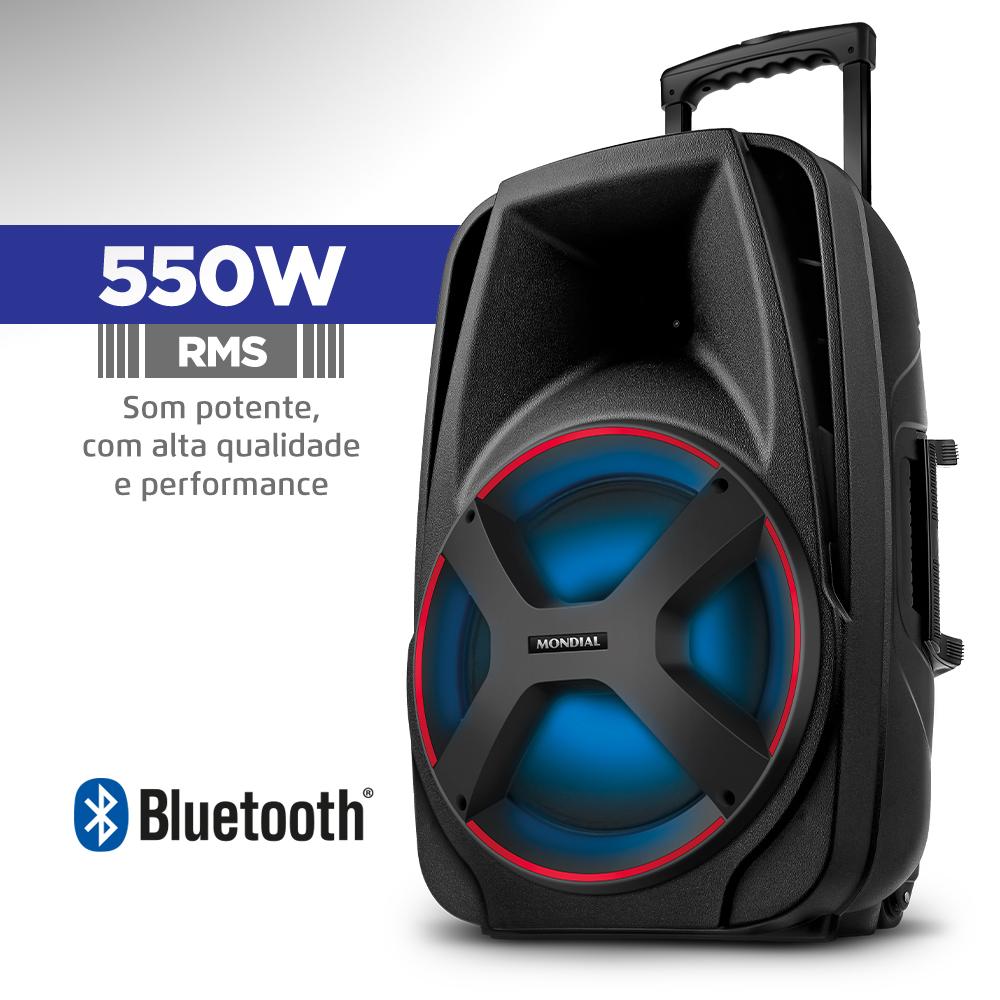 Caixa de Som Amplificada Bluetooth 550W Mondial CM550
