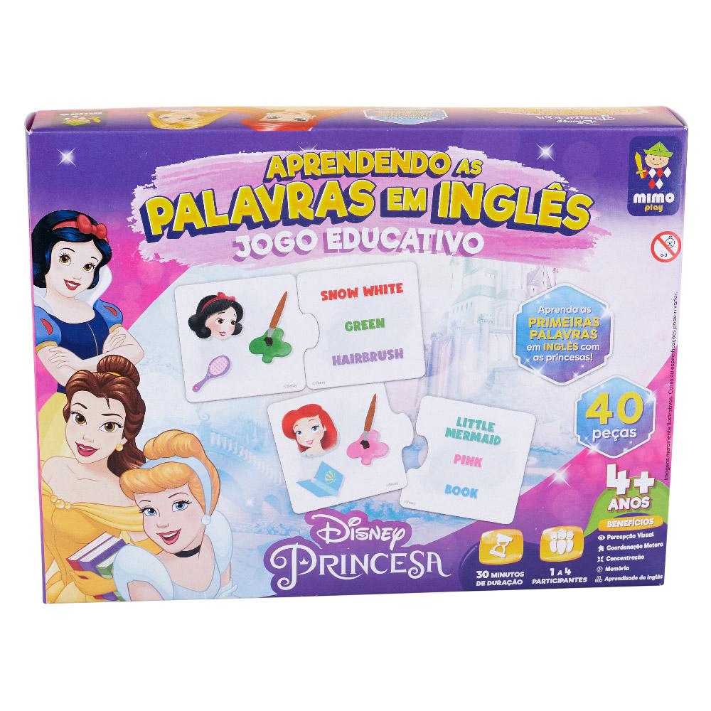 Jogo Aprendendo as Palavras em Inglês Princesas Disney Mimo Toys 2028