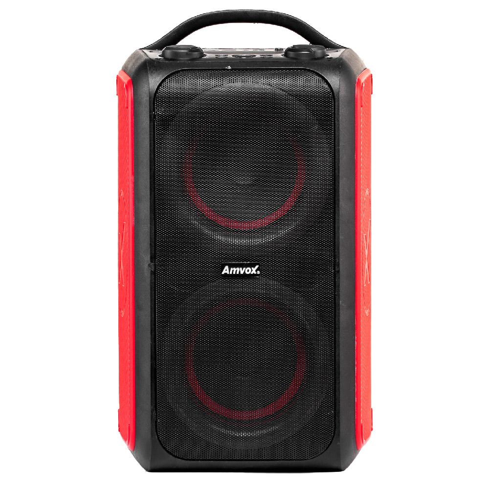 Caixa de Som Acústica Bluetooth 600W ACA600 Bagvox Amvox Vermelha