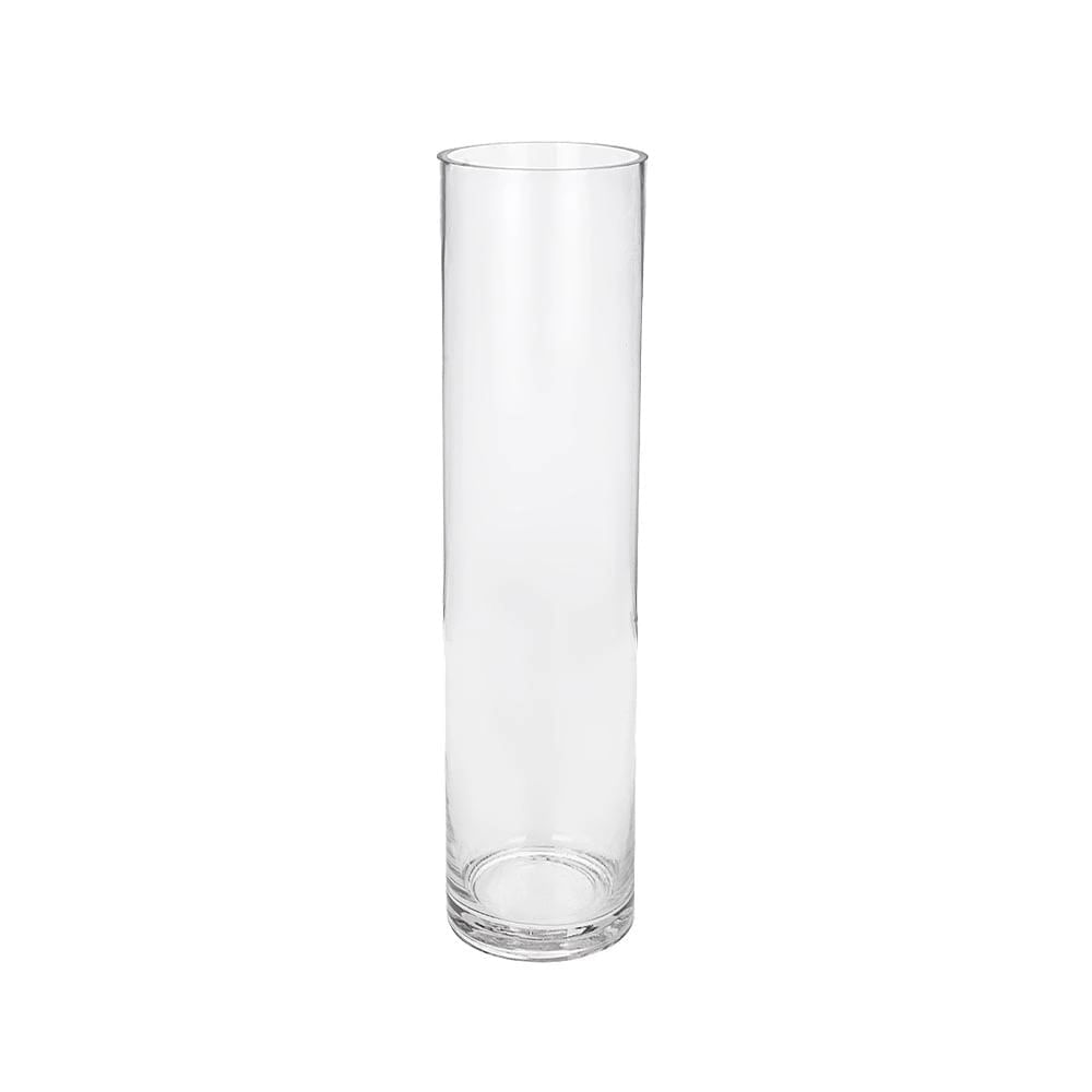 Vaso de Vidro Tubo Grillo 10x40cm Transparente UNICA