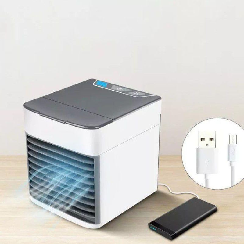 Mini Ar Condicionado Portátil Arctic Air Cooler Umidificador Climatizador Luz Led Envio Imediato