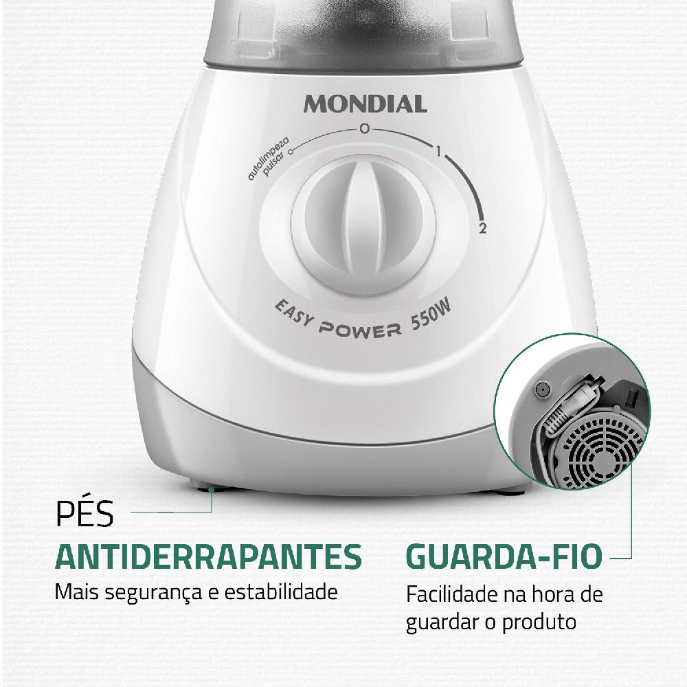 Liquidificador Mondial Easy Power L550 Branco 127V