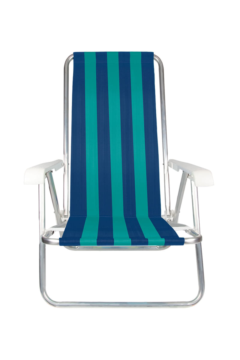 Cadeira de Praia 4 Posições Mor Alumínio - Item Sortido UNICA