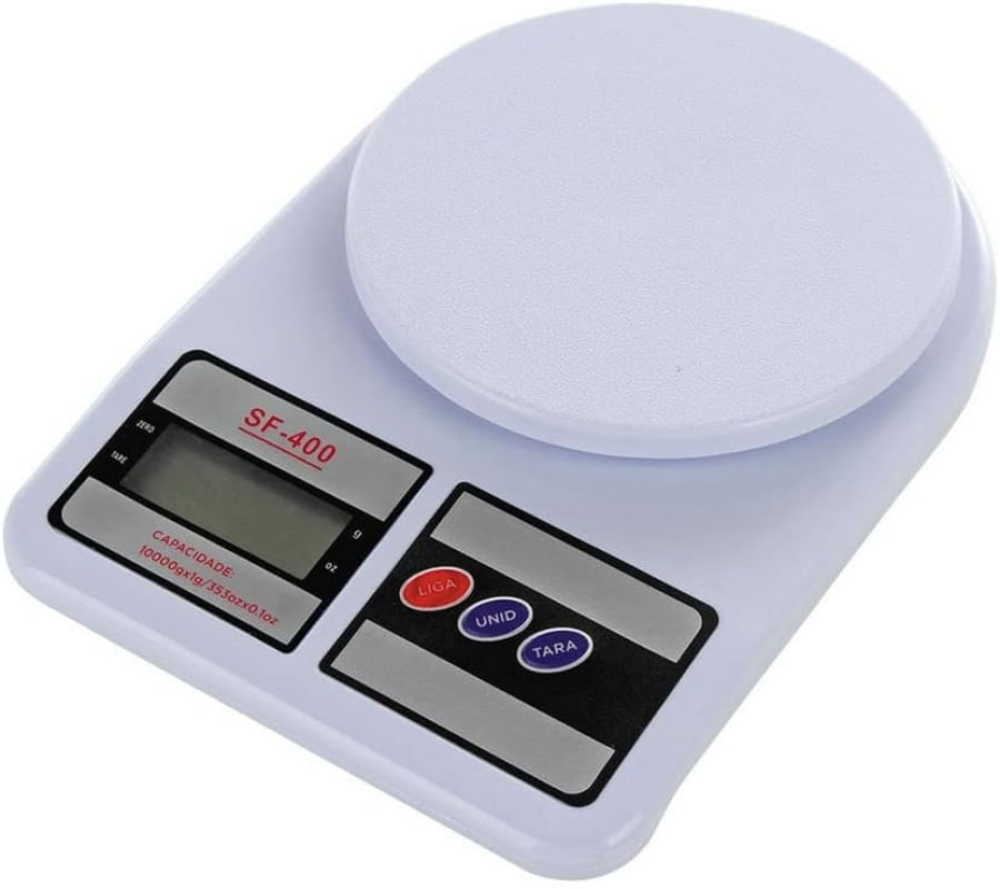 Balança Digital Precisão Nutricional na Cozinha: Balança Digital SF-400, 10kg de Alta Exatidão