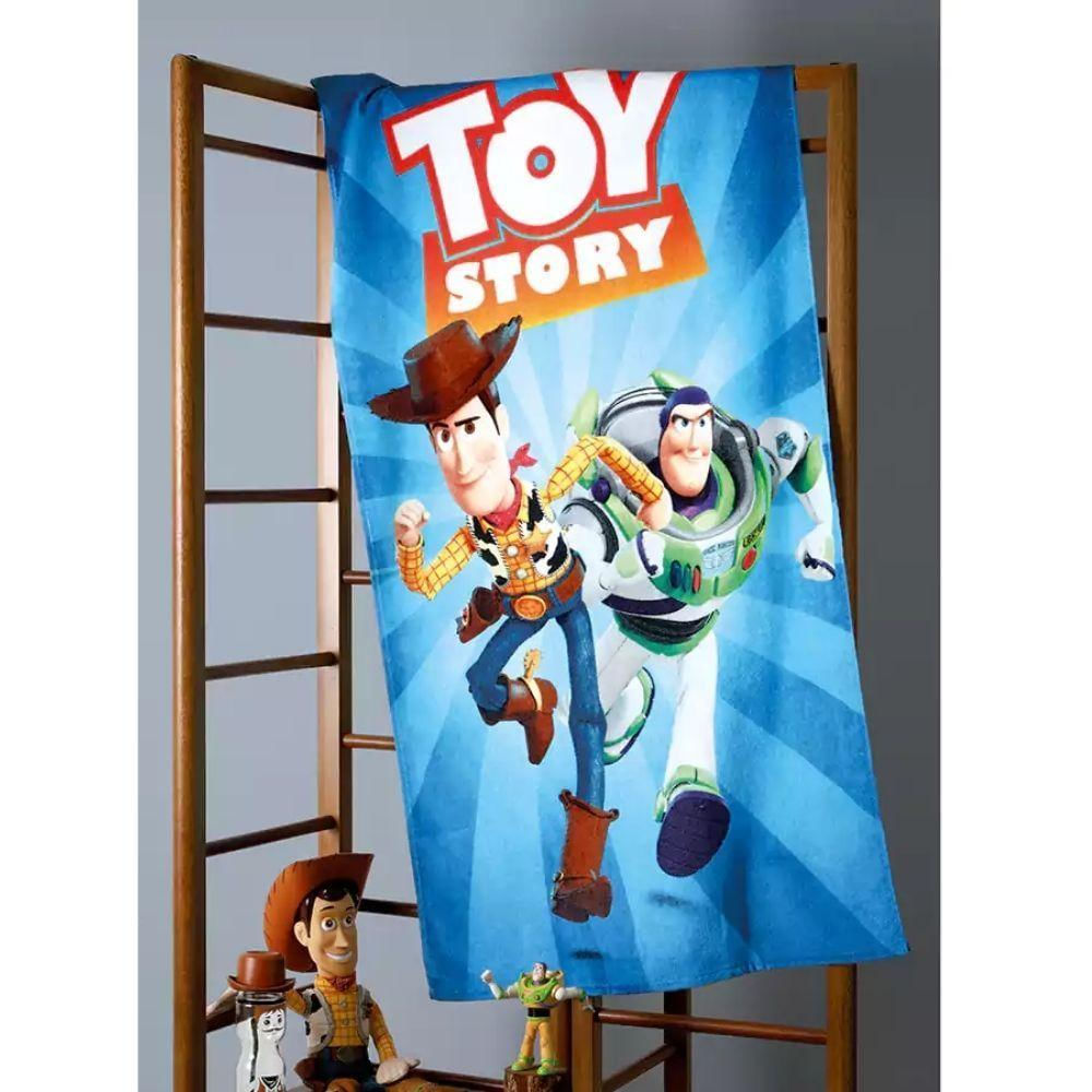 Toalha De Banho Infantil 100% Algodão Toy Story 1,30X70Cm