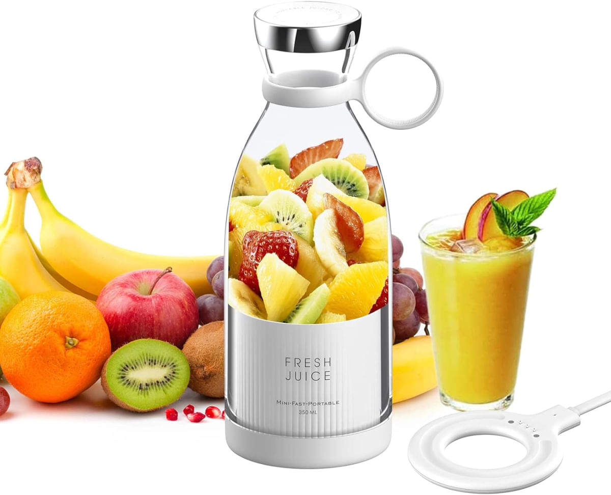 Leve Seu Espremedor de Frutas: Mini Liquidificador Portátil Recarregável