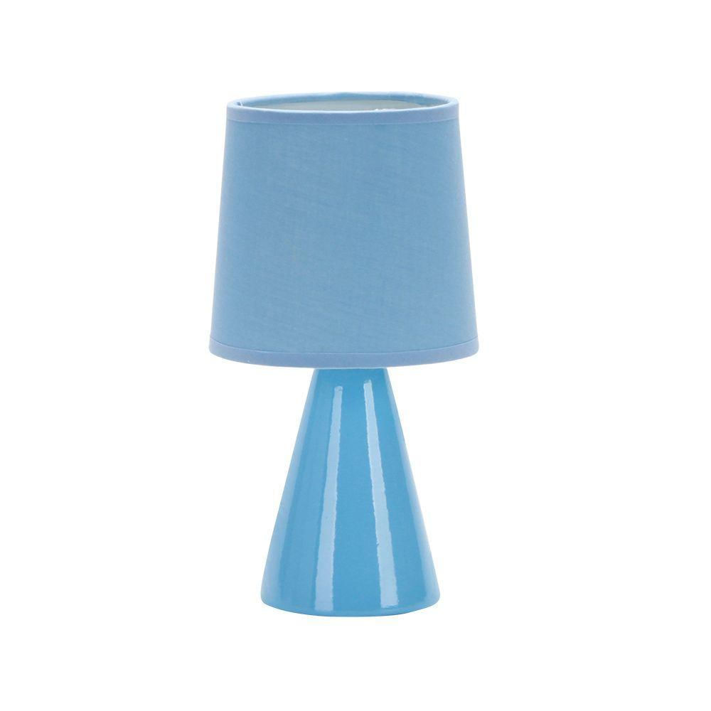 Luminária Abajur Taschibra Pottery 25cm E27 Bivolt Azul
