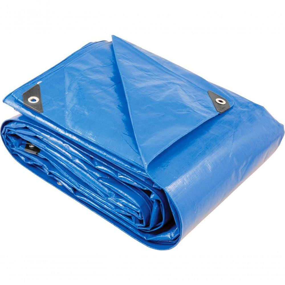 Lona Polietileno 5x5m Azul 200 Micras Reforçada Vonder Plus