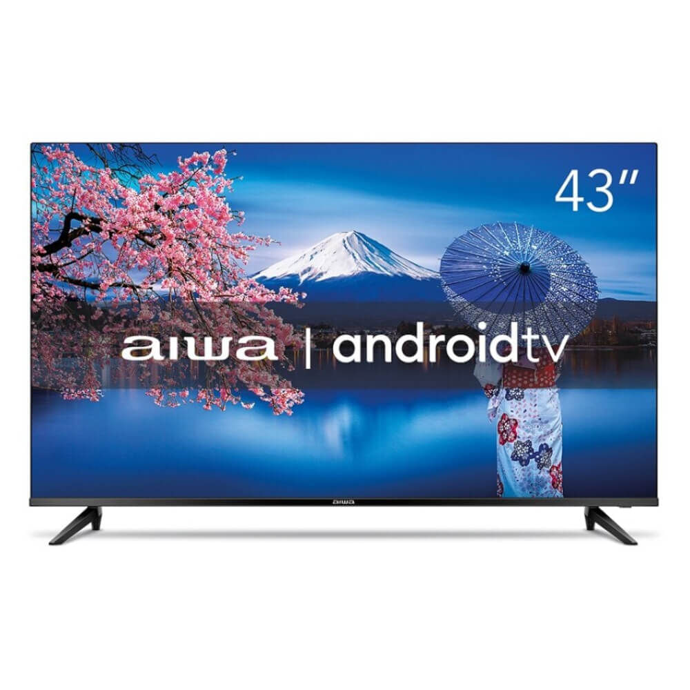 Smart TV Aiwa 43" DLED Full HD AWSTV43BL02A Android com Conexão Wi-Fi e Bluetooth