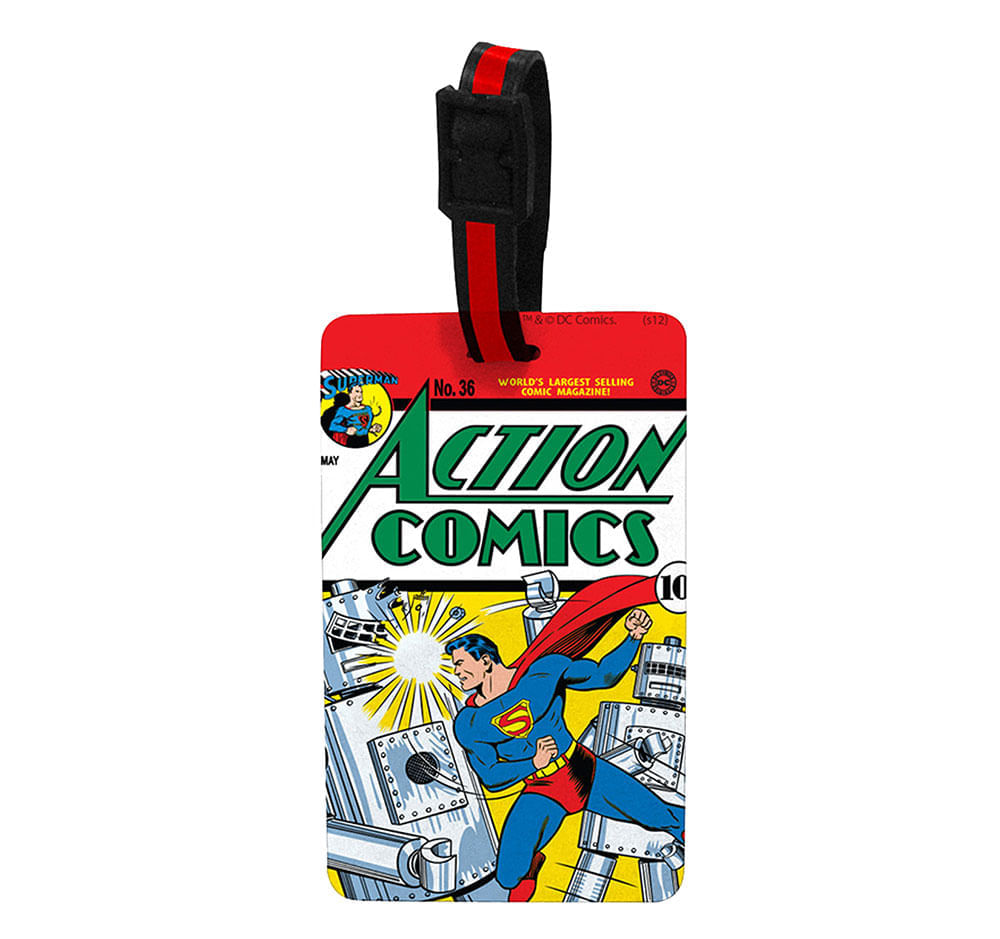 Etiqueta P/ Mala Vinil Action Comics Superman DC Colorida