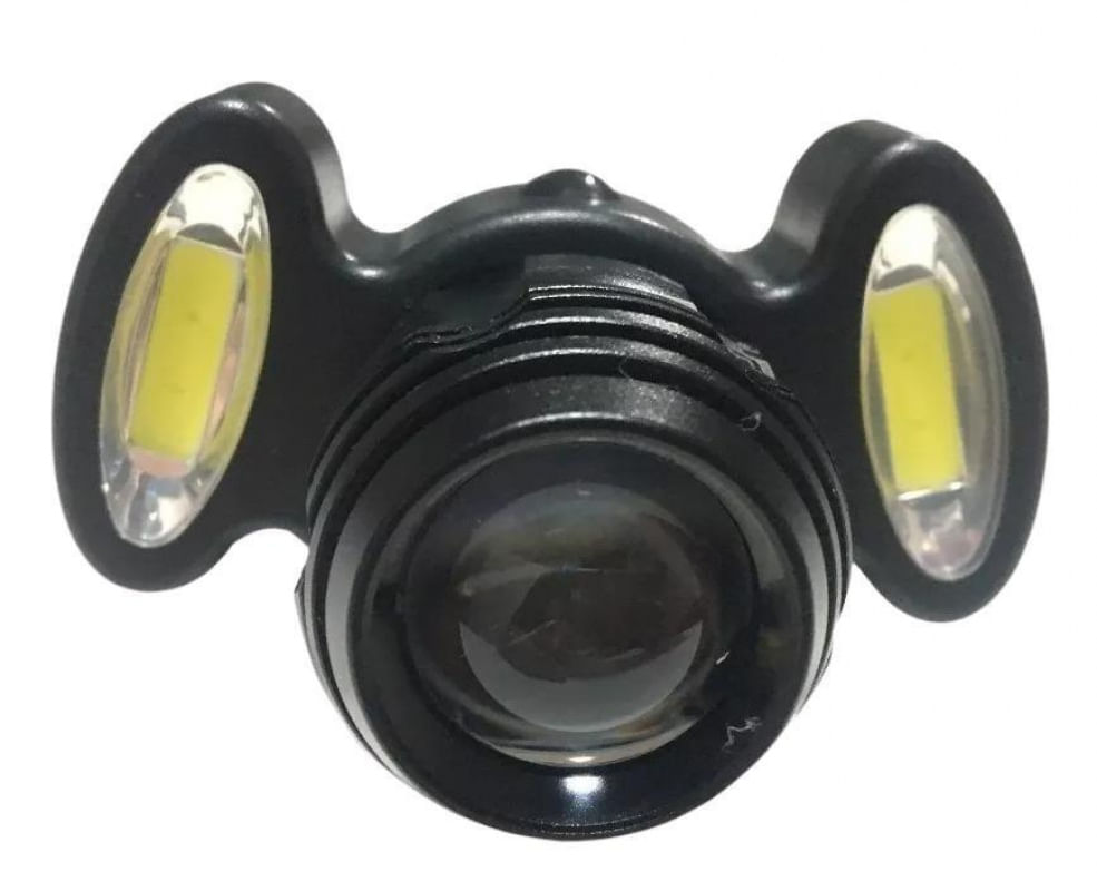 Farol Lanterna Bike Dianteiro 3 Funções E Zoom Recarregável