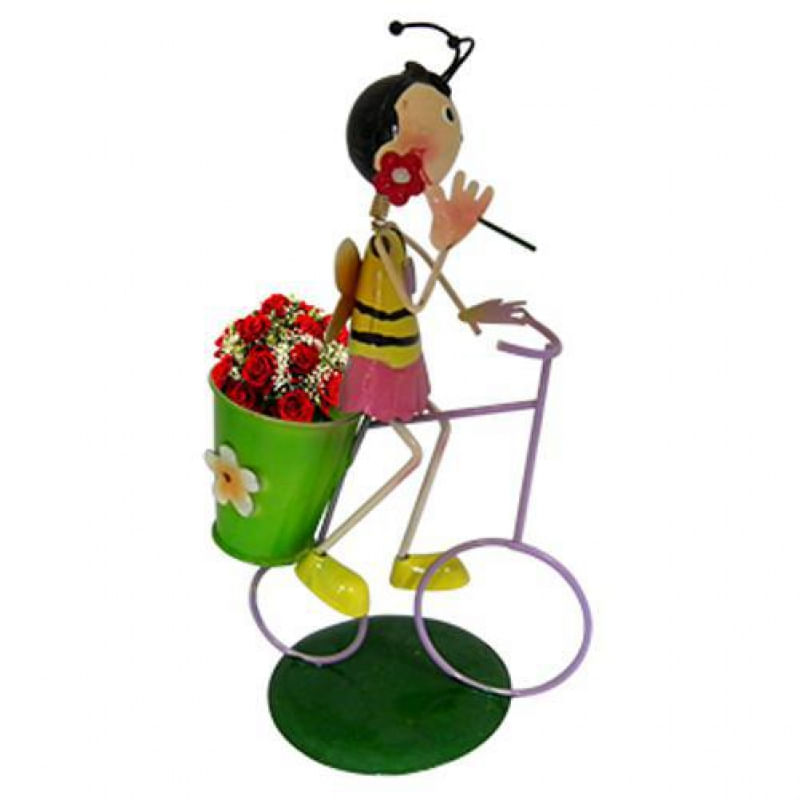 Boneca Abelha Com Bicicleta Jardim E Flores (Bon-M-15)