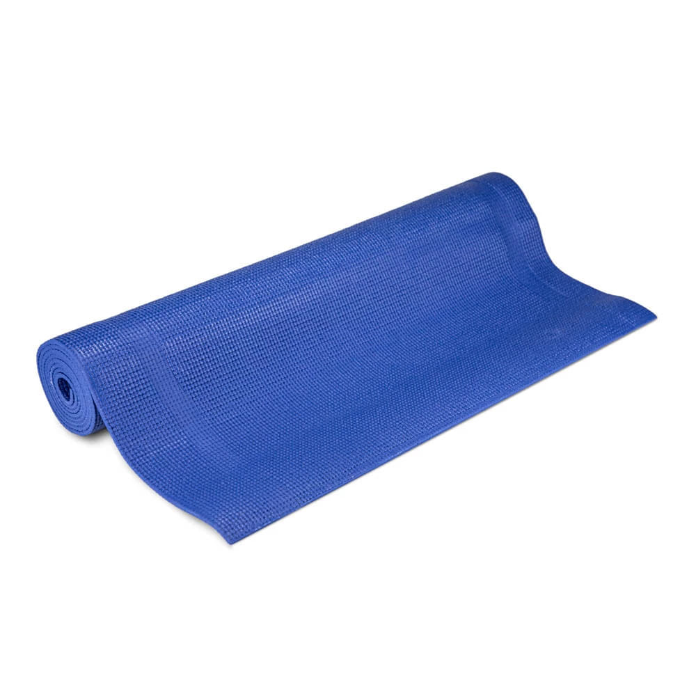Tapete de Yoga Le em PVC com 1,73x61x0,4cm Azul UNICA