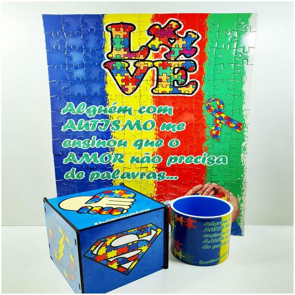Kit Presente Pintando O Amor Para Autistas - Coleção Tea E Amor
