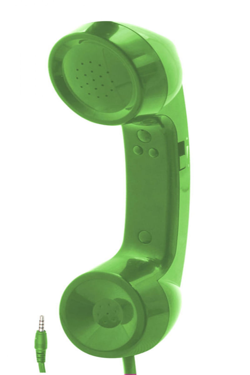 Monofone com conexão plug P2 Verde
