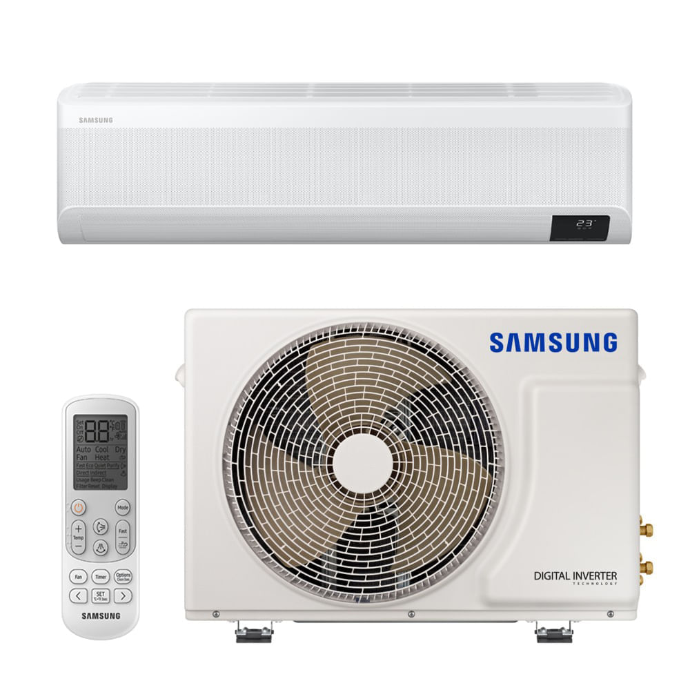 Ar Condicionado Split Inverter Samsung WindFree Plus Sem vento 9.000 Btus Quente e Frio 220v