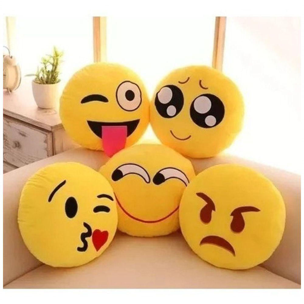 Almofadas Emotion Emoji Bordado 25X25Cm