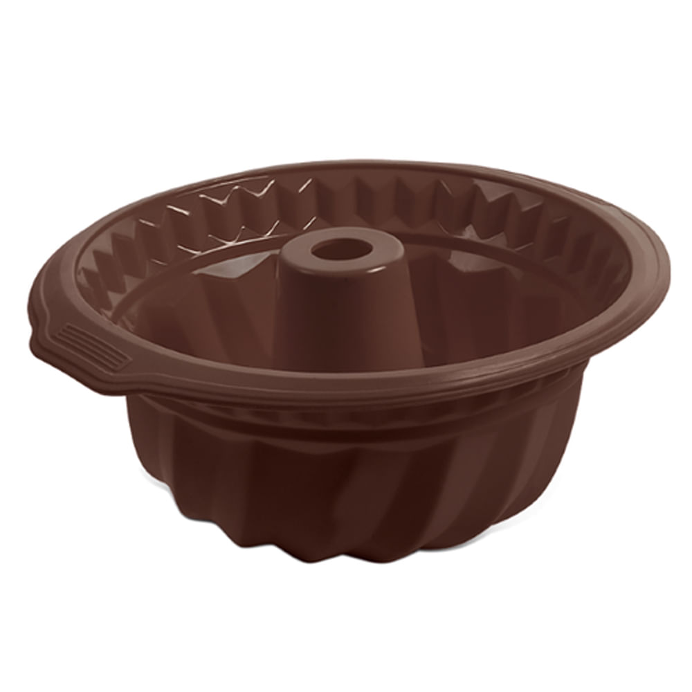 Forma para Bolo em Silicone Glacê Brinox Chocolate