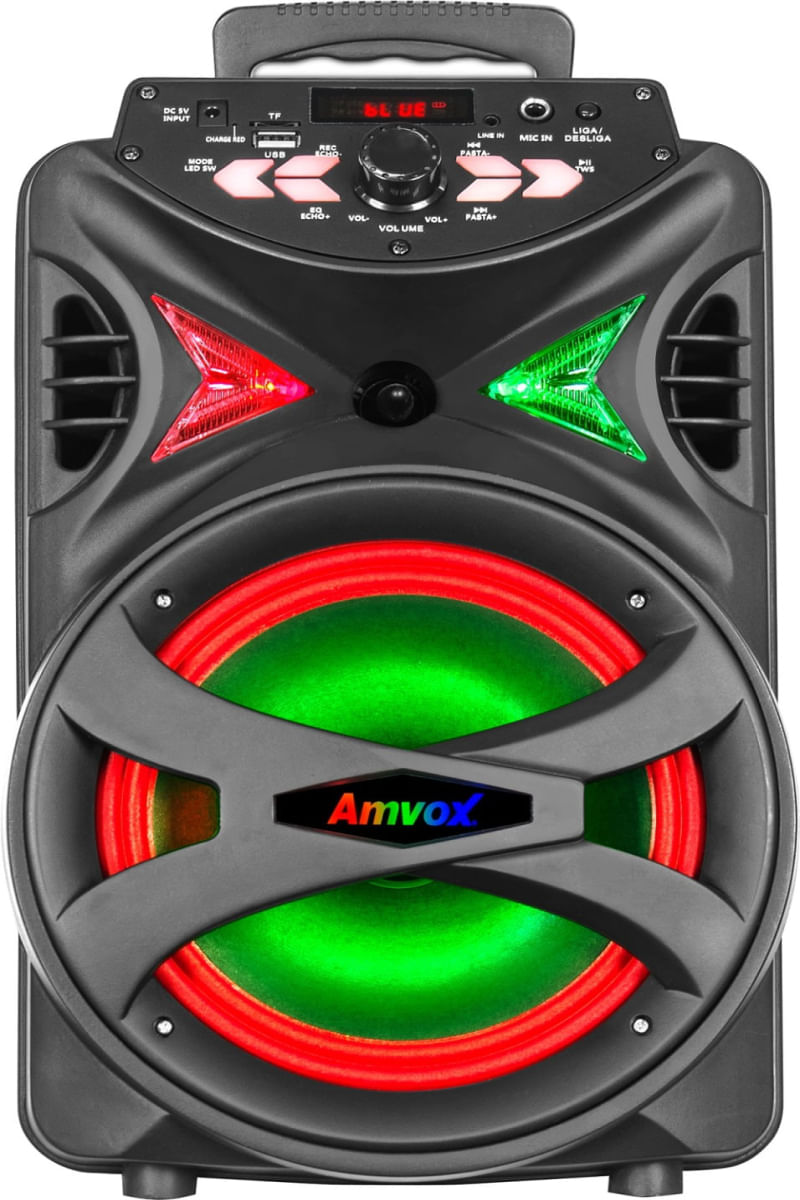 Caixa Amplificada Amvox ACA 255 HIT 250W Bluetooth Bivolt