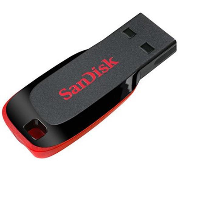 Pen Drive Sandisk 16gb Blade Preto Sdcz50 San Disk Usb 2.0