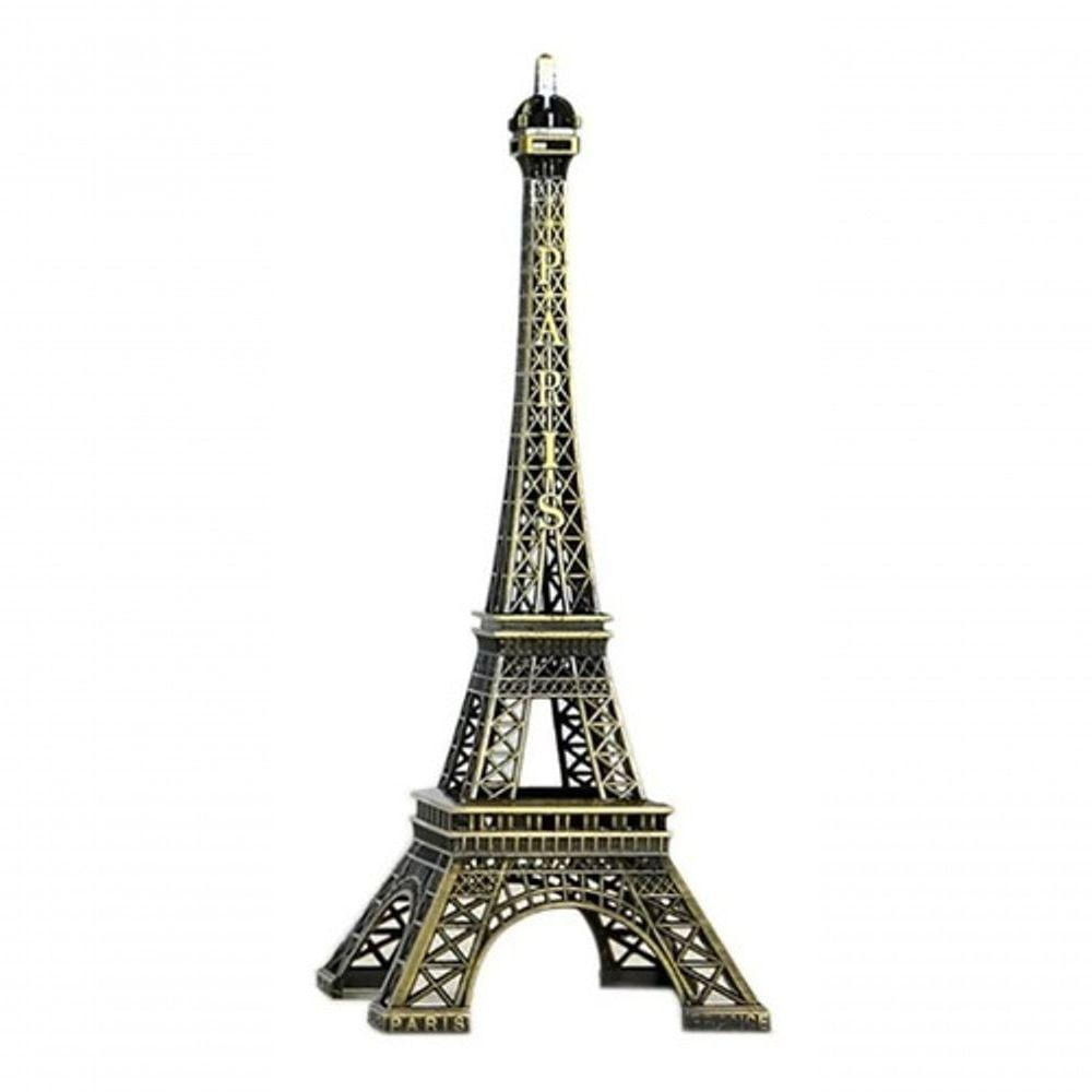 Torre Eiffel Paris Decorativa Grande 6cm Metal Bronze